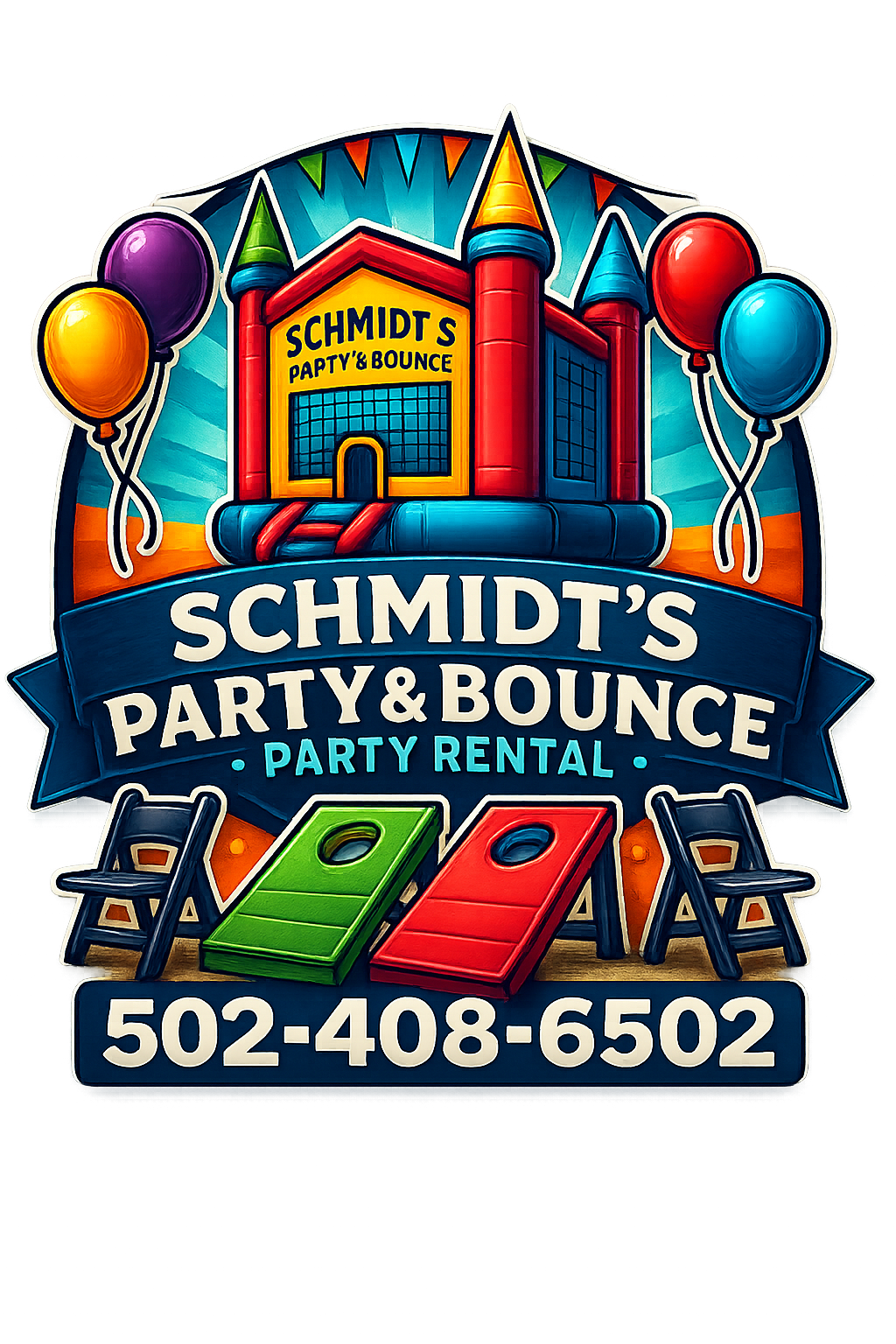 Schmidt's Party & Bounce logo